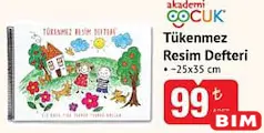 AKADEMİ ÇOCUK TÜKENMEZ RESİM DEFTERİ 25X35 CM